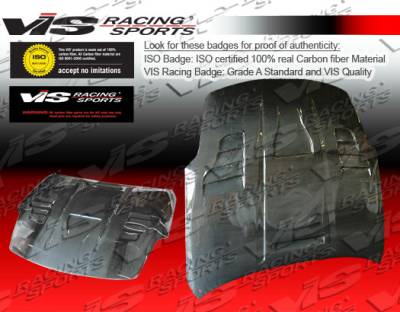 VIS Racing - Nissan 350Z VIS Racing Invader-3 Black Carbon Fiber Hood - 03NS3502DVS3-010C