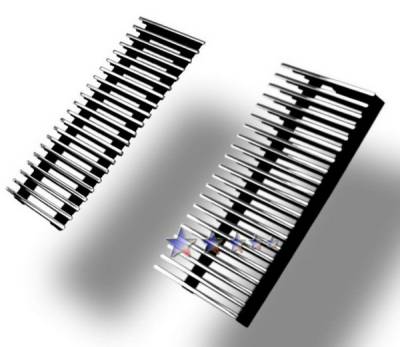 APS - Ford F250 APS Billet Grille - Side - 2PC - Upper - Stainless Steel - F85088S