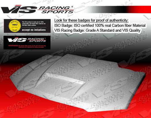 VIS Racing - Chevrolet Colorado VIS Racing Fiberglass Ram Air Hood - 04CHCOL2DRAM-010