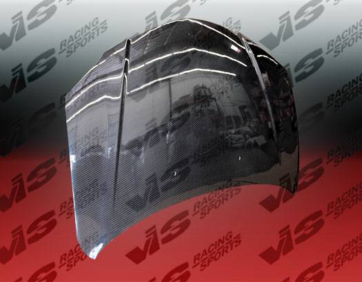 m＊ Mazda 3 4DR VIS Racing OEM Black Carbon Fiber Hood - 04MZ34DOE-010C