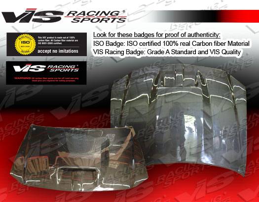 VIS Racing - Chrysler 300 VIS Racing SRT Black Carbon Fiber Hood - 05CY3004DSRT-010C