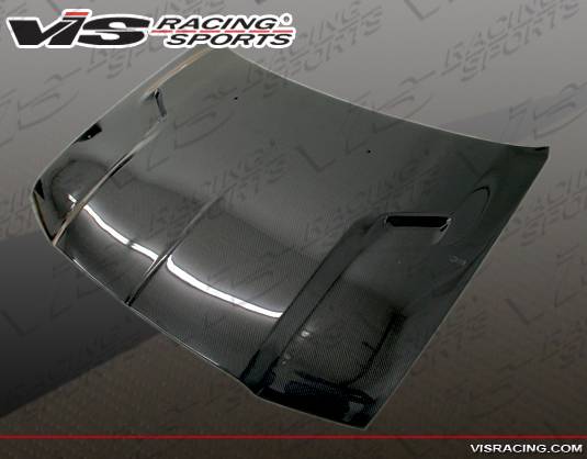 VIS Racing - Chrysler 300 VIS Racing SRT-2 Black Carbon Fiber Hood - 05CY3004DSRT2-010C