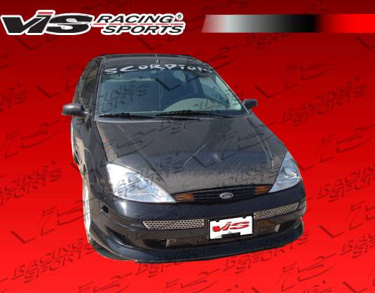 VIS Racing - Ford Focus VIS Racing OEM Black Carbon Fiber Hood - 05FDFOC2DOE-010C