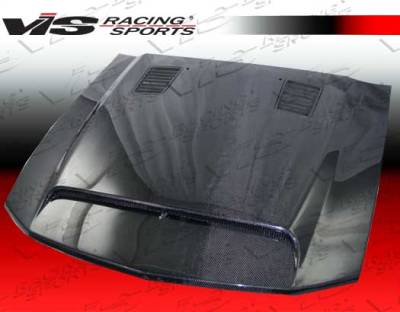 VIS Racing - Ford Mustang VIS Racing GT-500 Black Carbon Fiber Hood - 05FDMUS2DGT5-010C