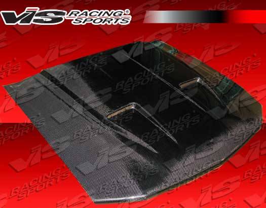 VIS Racing - Ford Mustang VIS Racing Mach-1 Black Carbon Fiber Hood - 05FDMUS2DMK1-010C