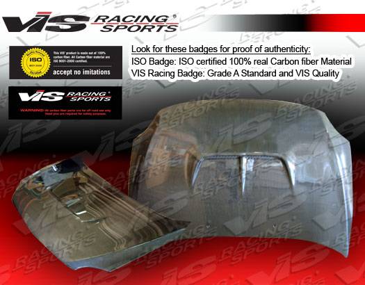 VIS Racing - Scion tC VIS Racing Zyclone Black Carbon Fiber Hood - 05SNTC2DZYC-010C