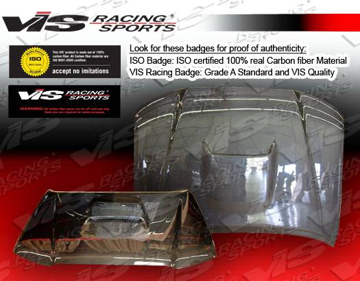VIS Racing - Toyota Tacoma VIS Racing SR-5 Black Carbon Fiber Hood - 05TYTAC2DSR5-010C