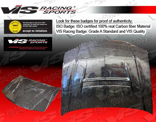 VIS Racing - Acura TSX VIS Racing N1 Black Carbon Fiber Hood - 06ACTSX4DN1-010C
