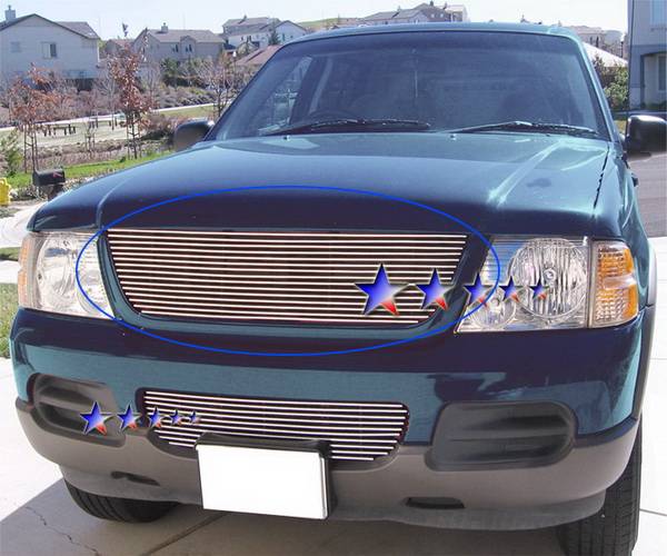 APS - Ford Explorer APS Billet Grille - Upper - Stainless Steel - F85331S