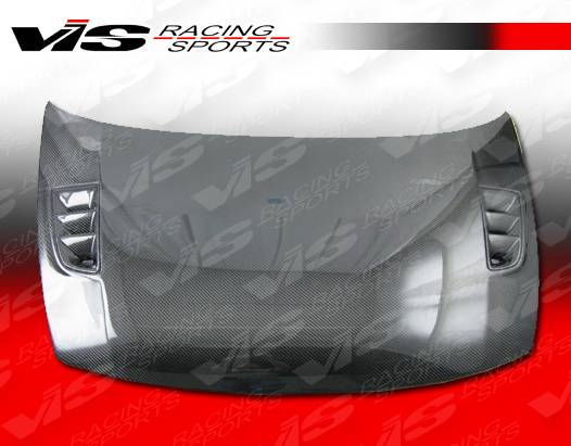 VIS Racing - Honda Civic VIS Racing RR Black Carbon Fiber Hood - 06HDCVC4DJRR-010C