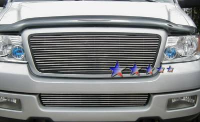 APS - Ford F150 APS Billet Grille - Honeycomb Bar Style without Logo - Upper - Stainless Steel - F85350S