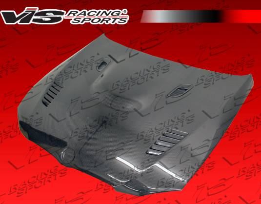 VIS Racing - BMW 3 Series 2DR VIS Racing XTS Black Carbon Fiber Hood - 07BME922DXTS-010C