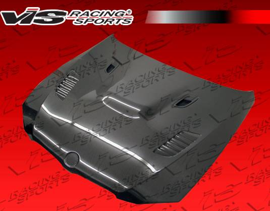 VIS Racing - BMW 3 Series VIS Racing XTS Black Carbon Fiber Hood - 07BME92M32DXTS-010C