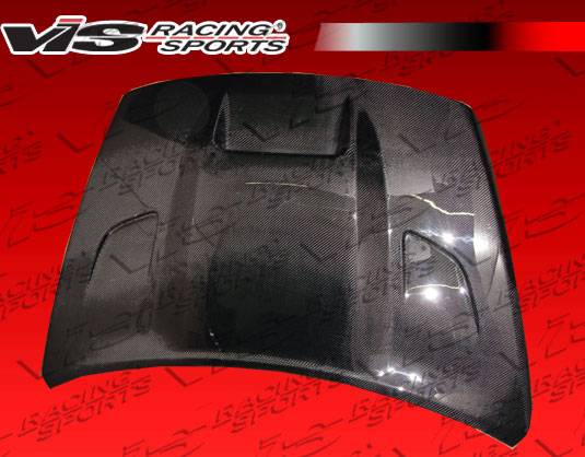 VIS Racing - Dodge Caliber VIS Racing SRT Black Carbon Fiber Hood - 07DGCAL4DSRT-010C