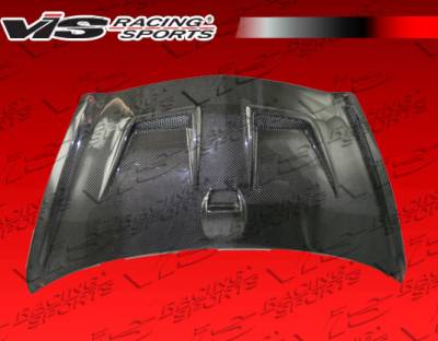 VIS Racing - Honda Fit VIS Racing Techno R Black Carbon Fiber Hood - 07HDFIT4DJTNR-010C