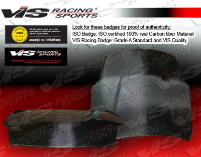 VIS Racing - Nissan 350Z VIS Racing OEM Black Carbon Fiber Hood - 07NS3502DOE-010C