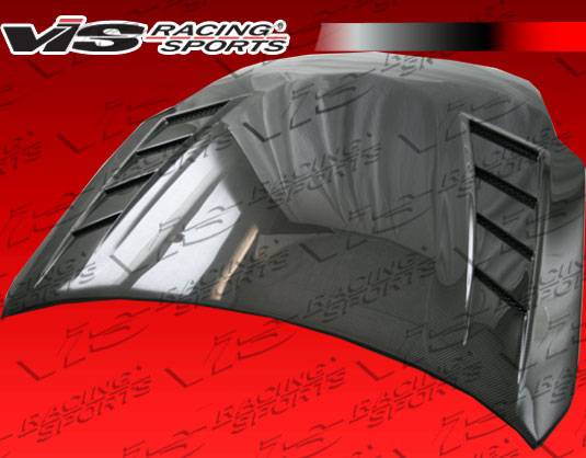 VIS Racing - Nissan 350Z VIS Racing Terminator GT Heat Extractor Carbon Fiber Hood - 07NS3502DTMGT-010C