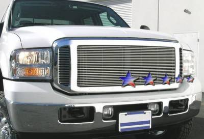 APS - Ford Excursion APS Billet Grille - Upper - Stainless Steel - F85354S