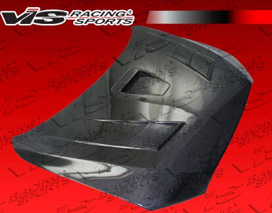 VIS Racing - Mitsubishi Lancer VIS Racing Terminator GT Black Carbon Fiber Hood - 08MTLAN4DTMGT-010C