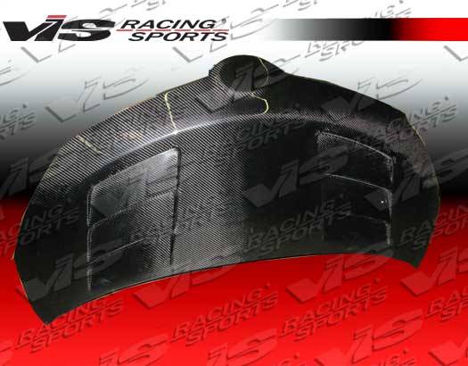 VIS Racing - Scion xD VIS Racing Terminator Black Carbon Fiber Hood - 08SNXD4DTM-010C