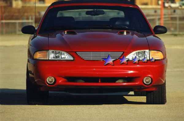 APS - Ford Mustang APS Billet Grille - without Logo Opening - Upper - Aluminum - F86001A