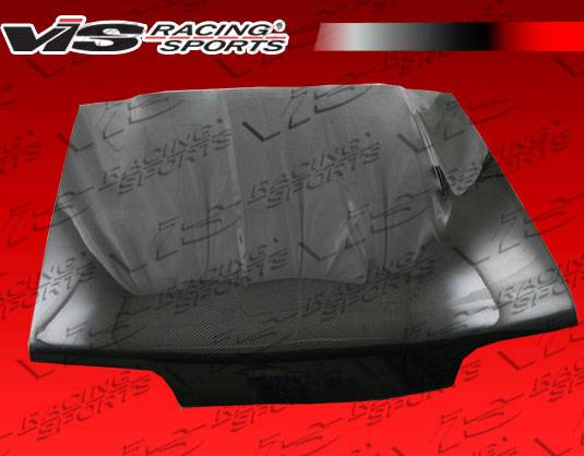 VIS Racing - Ford Mustang VIS Racing OEM Black Carbon Fiber Hood - 87FDMUS2DOE-010C