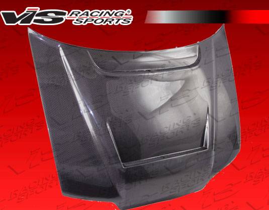 VIS Racing - Honda CRX VIS Racing JS Black Carbon Fiber Hood - 88HDCRXHBJJS-010C