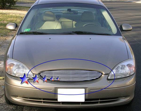 APS - Ford Taurus APS CNC Grille - Upper - Aluminum - F95494R