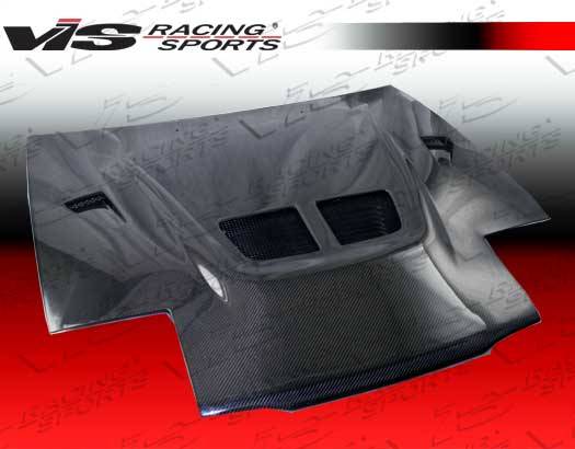 VIS Racing - Mitsubishi Eclipse VIS Racing EVO Black Carbon Fiber Hood - 90MTECL2DEV-010C