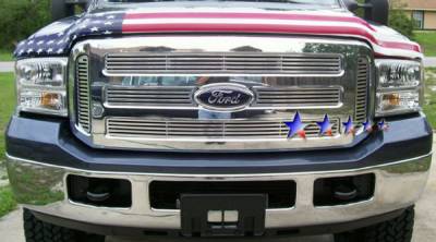 APS - Ford F350 APS CNC Grille - Honeycomb Style - Upper - Aluminum - F95799A