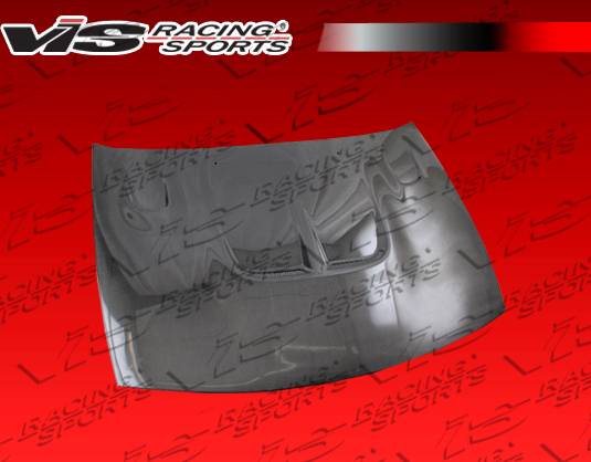VIS Racing - Nissan 300Z VIS Racing Drift-2 Black Carbon Fiber Hood - 90NS3002DDFT2-010C