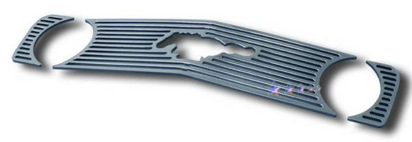 APS - Ford Mustang APS CNC Grille - Upper - Aluminum - F96013A