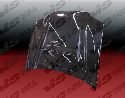 VIS Racing - Honda Civic 2DR VIS Racing N-1 Black Carbon Fiber Hood - 92HDCVC2DN1-010C