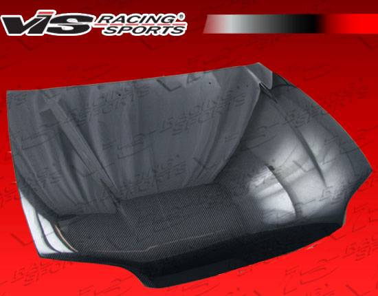VIS Racing - Honda Civic 2DR VIS Racing OEM Black Carbon Fiber Hood - 92HDCVC2DOE-010C