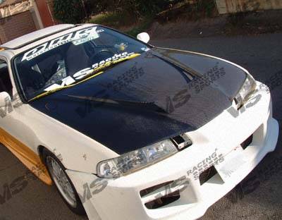VIS Racing - Honda Prelude VIS Racing Invader Black Carbon Fiber Hood - 92HDPRE2DVS-010C