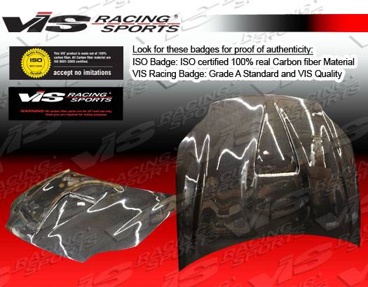 VIS Racing - Chevrolet Camaro VIS Racing G Force Black Carbon Fiber Hood - 93CHCAM2DGF-010C