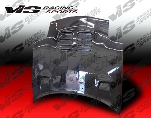 VIS Racing - Mazda RX-7 VIS Racing Techno R Black Carbon Fiber Hood - 93MZRX72DTNR-010C