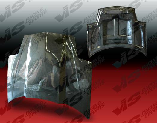 VIS Racing - Pontiac Firebird VIS Racing Cowl Induction Black Carbon Fiber Hood - 93PTFIR2DCI-010C