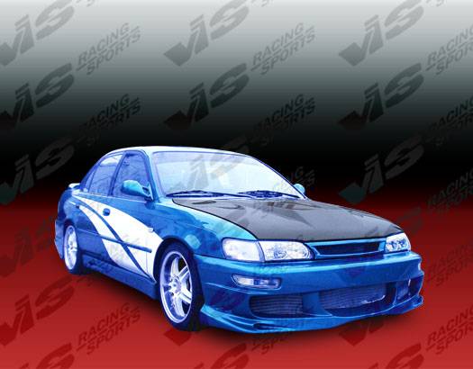 VIS Racing - Toyota Corolla VIS Racing Invader Black Carbon Fiber Hood - 93TYCOR4DVS-010C