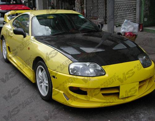 VIS Racing - Toyota Supra VIS Racing Techno R Black Carbon Fiber Hood - 93TYSUP2DTNR-010C