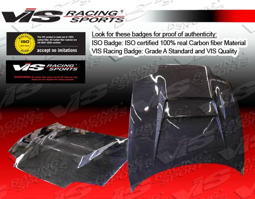 VIS Racing - Toyota Supra VIS Racing V Line Black Carbon Fiber Hood - 93TYSUP2DVL-010C