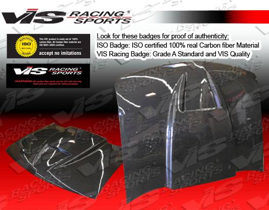 VIS Racing - Chevrolet Blazer VIS Racing Ram Air Black Carbon Fiber Hood - 94CHBLA2DRAM-010C