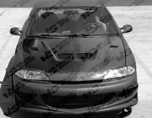 VIS Racing - Chevrolet Cavalier VIS Racing EVO Black Carbon Fiber Hood - 95CHCAV2DEV-010C