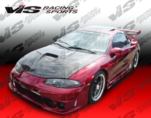 VIS Racing - Mitsubishi Eclipse VIS Racing G Force Black Carbon Fiber Hood - 95MTECL2DGF-010C