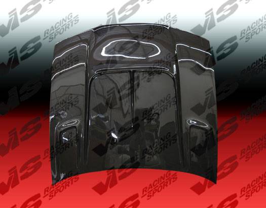 VIS Racing - Nissan 240SX VIS Racing Drift-2 Black Carbon Fiber Hood - 95NS2402DDFT2-010C