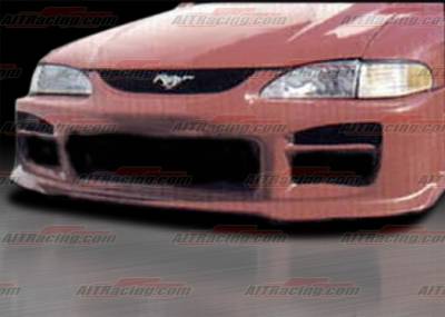 AIT Racing - Ford Mustang AIT Racing R34 Style Front Bumper - FM94HIR34FB