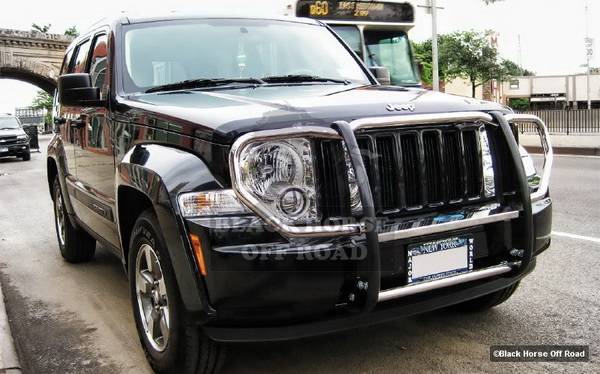 Black Horse - Jeep Liberty Black Horse Push Bar Guard