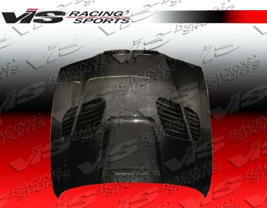 VIS Racing - BMW 5 Series VIS Racing GTR Black Carbon Fiber Hood - 97BME394DGTR-010C