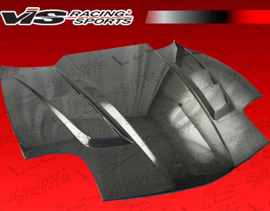 VIS Racing - Chevrolet Corvette VIS Racing SCV Black Carbon Fiber Hood - 97CHCOR2DSCV-010C