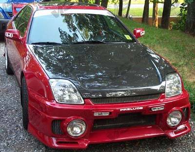 VIS Racing - Honda Prelude VIS Racing OEM Black Carbon Fiber Hood - 97HDPRE2DOE-010C